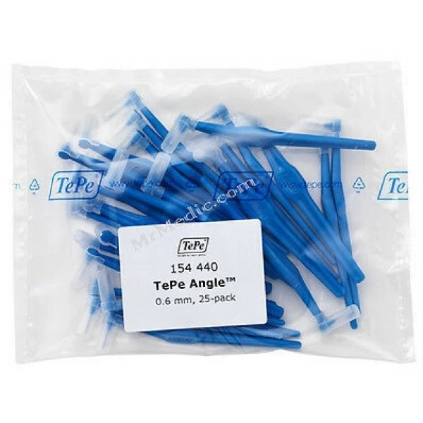 Tepe PAT423 Angle 0.6mm Pack Of 25 Interdental Brush 3 Tepe PAT423 Angle 0.6mm Pack Of 25 Interdental Brush