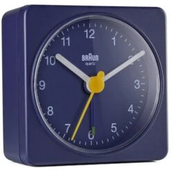 Braun BC02BL Classic Travel Analogue Blue Alarm Clock