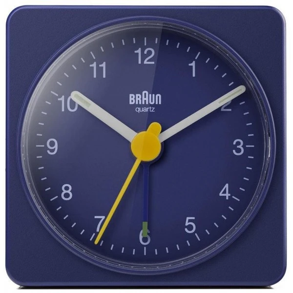 Braun BC02BL Classic Travel Analogue Blue Alarm Clock 4 Braun BC02BL Classic Travel Analogue Blue Alarm Clock - Image 2