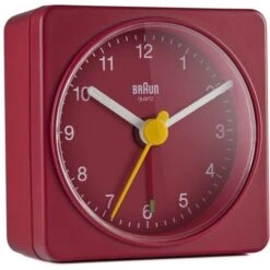 Braun BC02R Classic Travel Analogue Red Alarm Clock