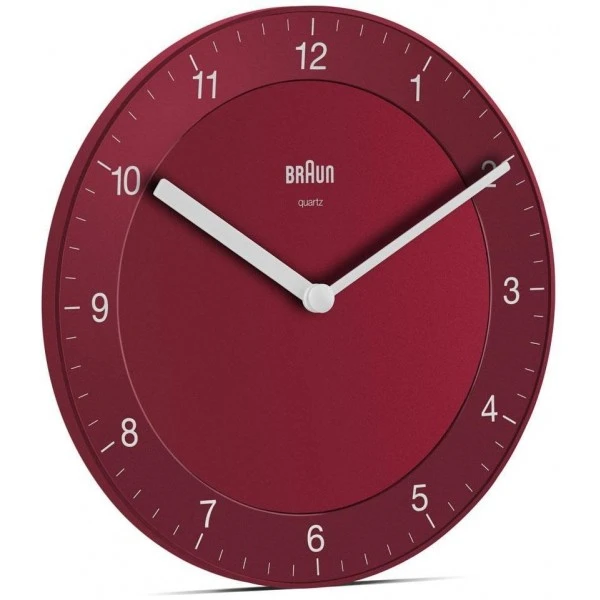 Braun BC06R Classic Analogue Red Wall Clock 3 Braun BC06R Classic Analogue Red Wall Clock