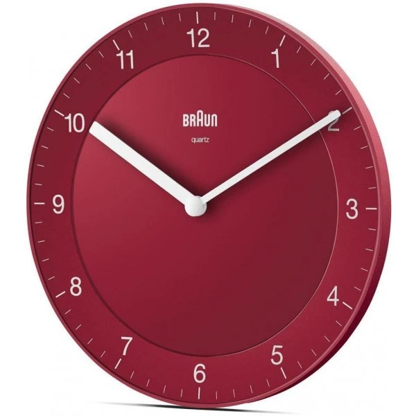 Braun BC06R Classic Analogue Red Wall Clock 4 Braun BC06R Classic Analogue Red Wall Clock - Image 2