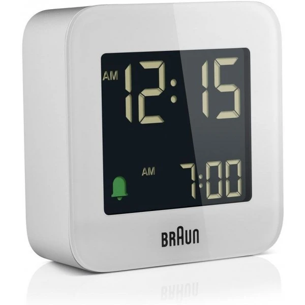 Braun BC08W Digital White Travel Alarm Clock 3 Braun BC08W Digital White Travel Alarm Clock