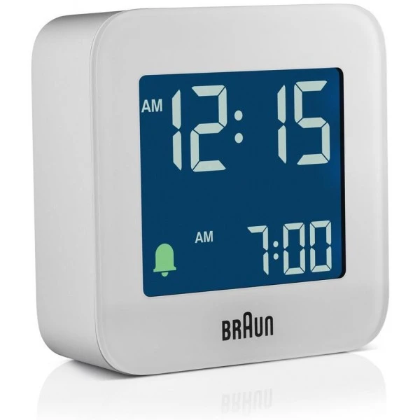Braun BC08W Digital White Travel Alarm Clock 4 Braun BC08W Digital White Travel Alarm Clock - Image 2