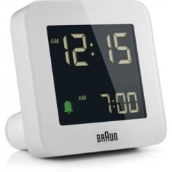 Braun BC09W Digital White Alarm Clock
