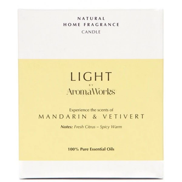 AromaWorks AWMV30 Mandarin & Vetivert 30cl Candle 4 AromaWorks AWMV30 Mandarin & Vetivert 30cl Candle - Image 2