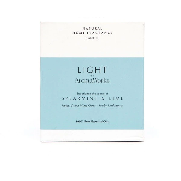 AromaWorks AWSL30 Spearmint & Lime 30cl Candle 4 AromaWorks AWSL30 Spearmint & Lime 30cl Candle - Image 2