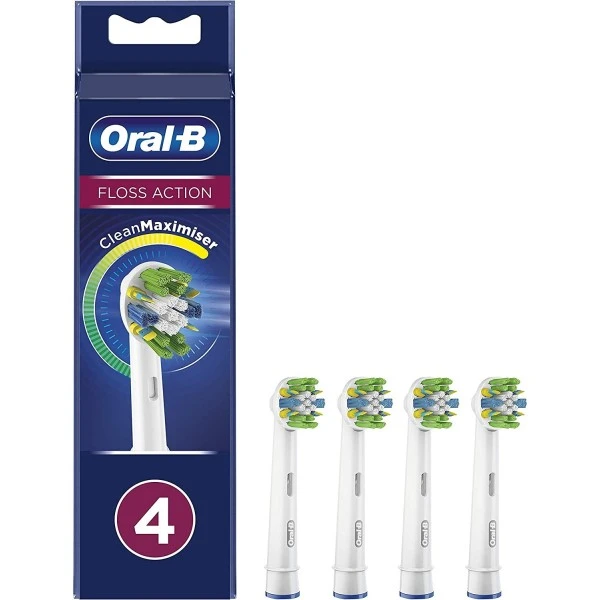 Oral B Oral-B EB25-4 Floss Action 4 Pack Toothbrush Heads 3 Oral B Oral-B EB25-4 Floss Action 4 Pack Toothbrush Heads