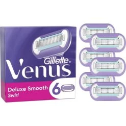 Gillette® Gillette 81739724 Venus Deluxe Smooth Swirl Pack Of 6 Razor Blades
