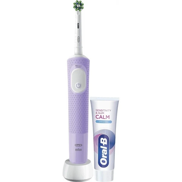 Oral B Oral-B D103.413.3D Vitality Pro Purple (Bonus Toothpaste) Electric Toothbrush 4 Oral B Oral-B D103.413.3D Vitality Pro Purple (Bonus Toothpaste) Electric Toothbrush - Image 2