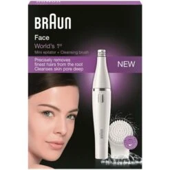 Braun 810 Face Cleansing Brush + Mini Epilator -Quality Personal Care Products Store 5711